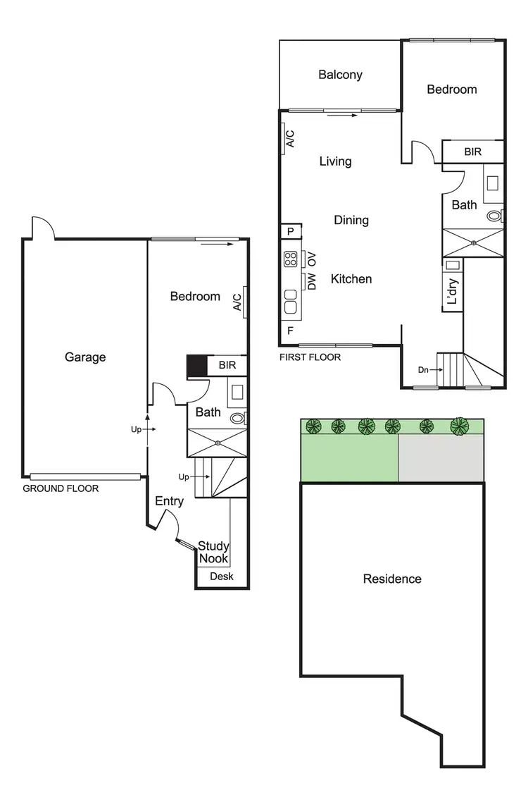 Floorplan of Homely townhouse listing, 3/51 Hill Street, Bentleigh East VIC 3165
