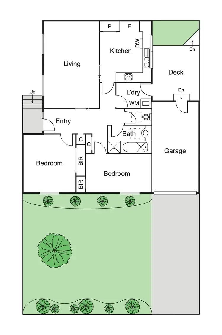 Floorplan of Homely unit listing, 6/66 Mimosa Road, Carnegie VIC 3163