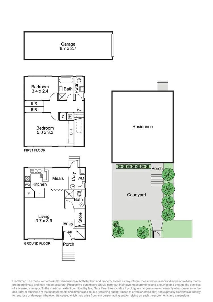 Floorplan of Homely unit listing, 1/4-6 Griffiths Street, Caulfield South VIC 3162