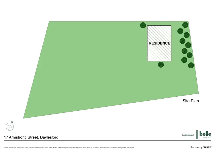 Floorplan of Homely land listing, 17 Armstrong Street, Daylesford VIC 3460
