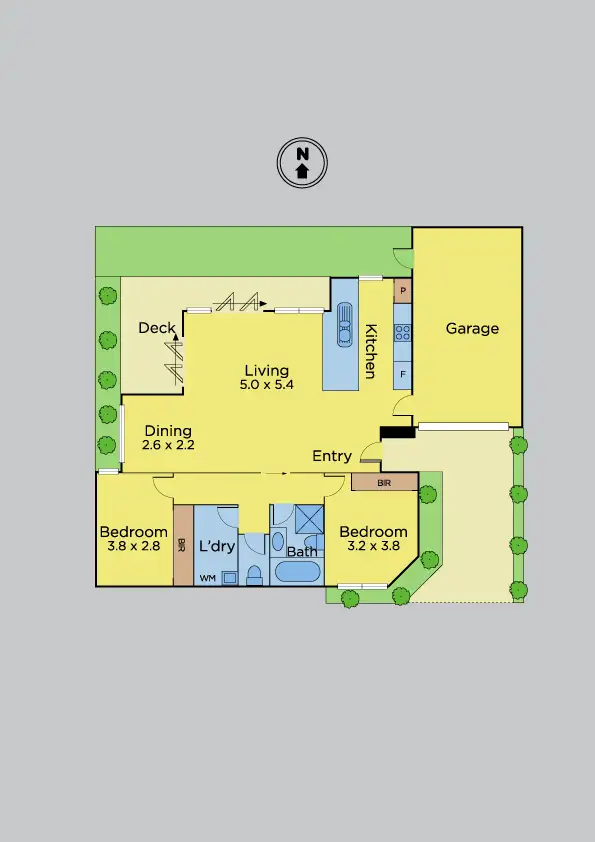 Floorplan of Homely townhouse listing, 3/34 Cyclamen Avenue, Altona North VIC 3025