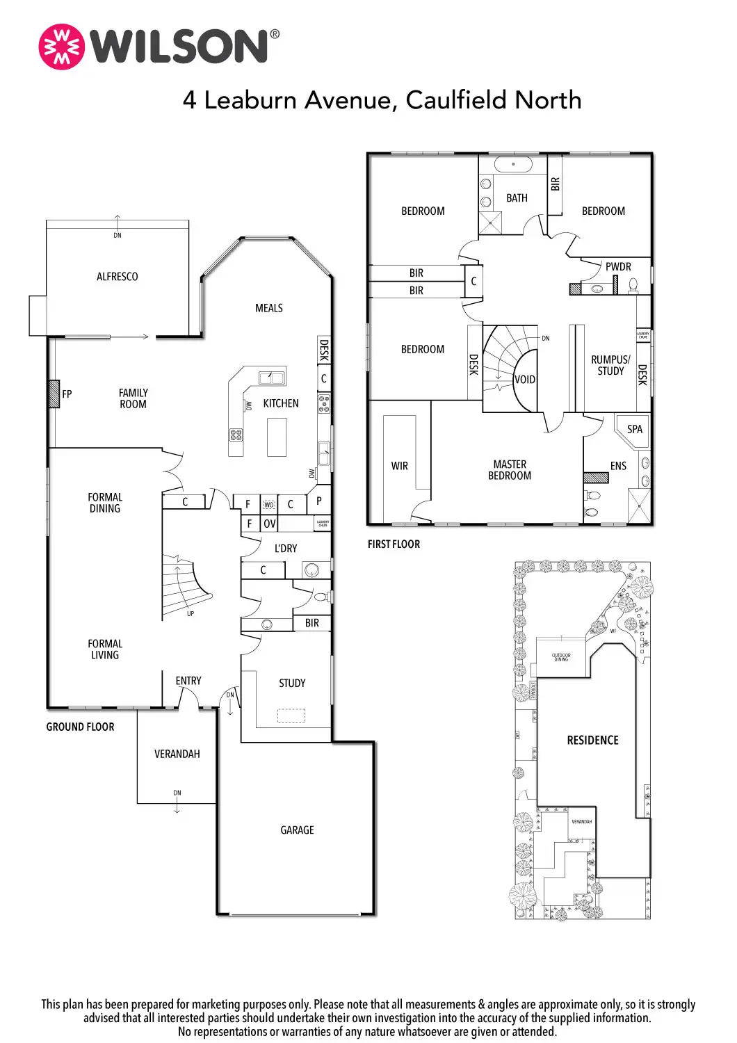 Floorplan of Homely house listing, 4 Leaburn Avenue, Caulfield North VIC 3161
