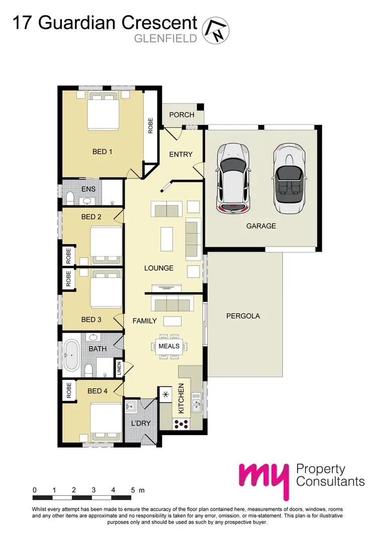 Floorplan of Homely house listing, 17 Guardian Crescent, Glenfield NSW 2167
