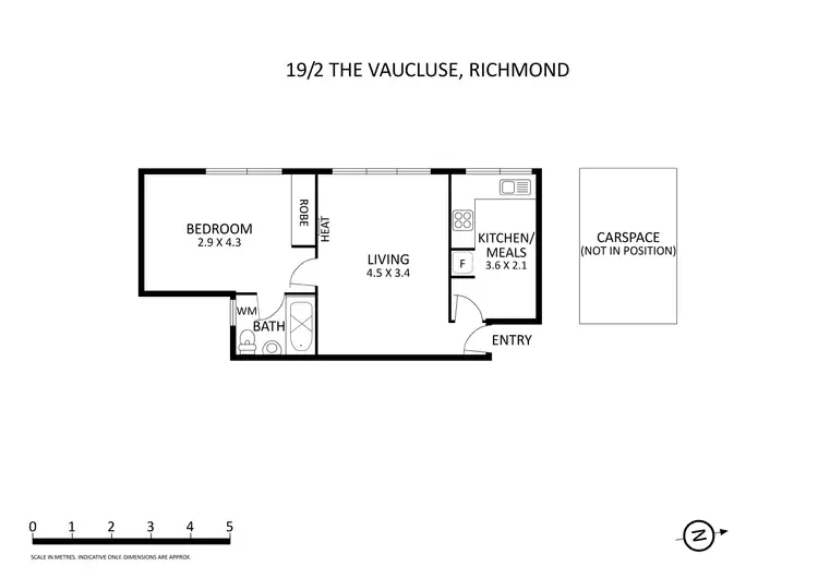 Floorplan of Homely apartment listing, 19/2 The Vaucluse, Richmond VIC 3121