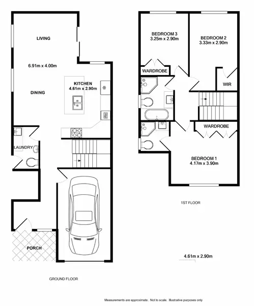 Floorplan of Homely semi-detached listing, 5A Waverley Street, Fairfield West NSW 2165