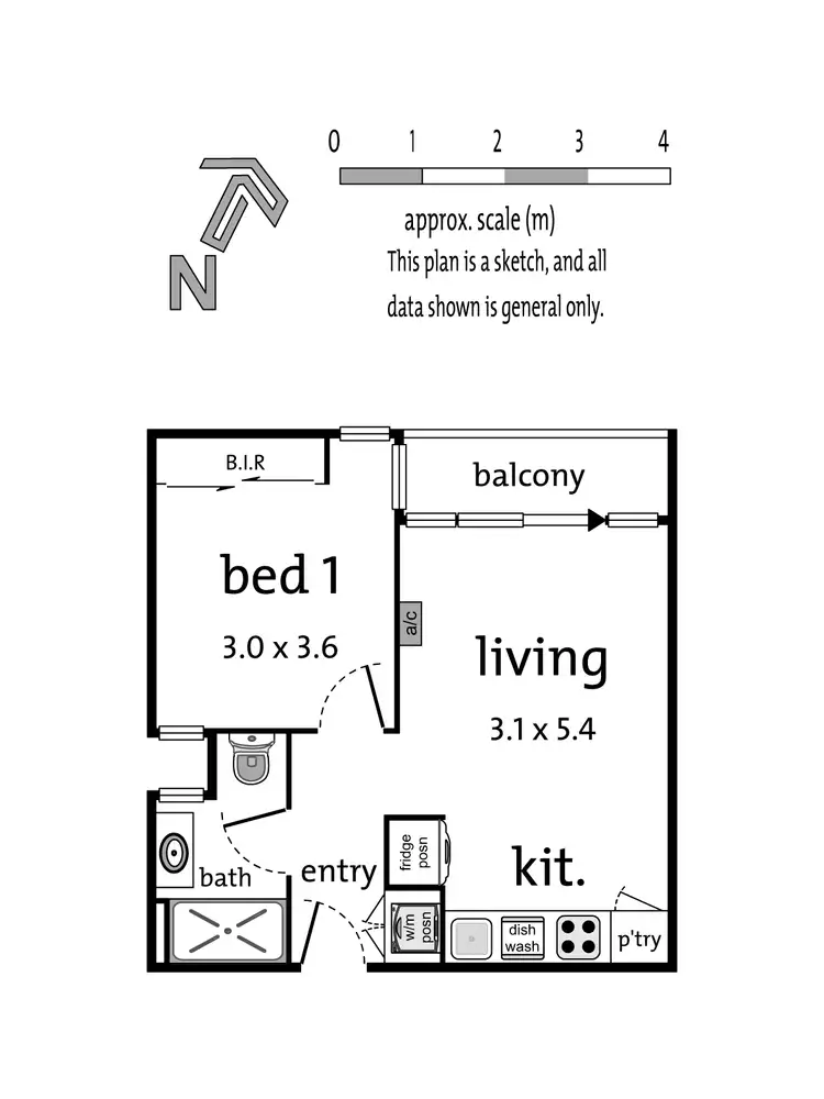 Floorplan of Homely apartment listing, 218B/1-19 Colombo Street, Mitcham VIC 3132