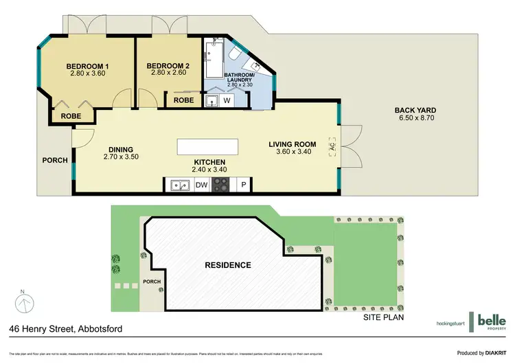 Floorplan of Homely house listing, 46 Henry Street, Abbotsford VIC 3067