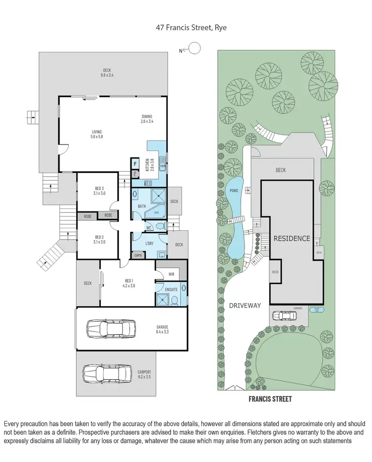 Floorplan of Homely house listing, 47 Francis Street, Rye VIC 3941