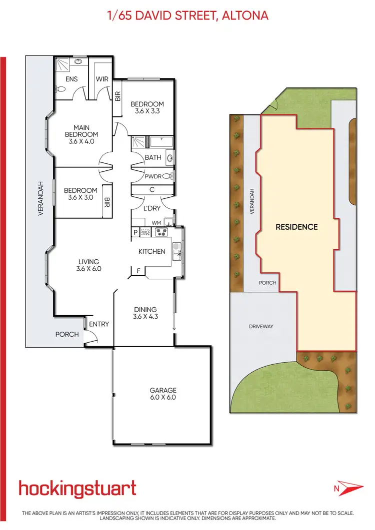 Floorplan of Homely villa listing, 1/65 David Street, Altona VIC 3018