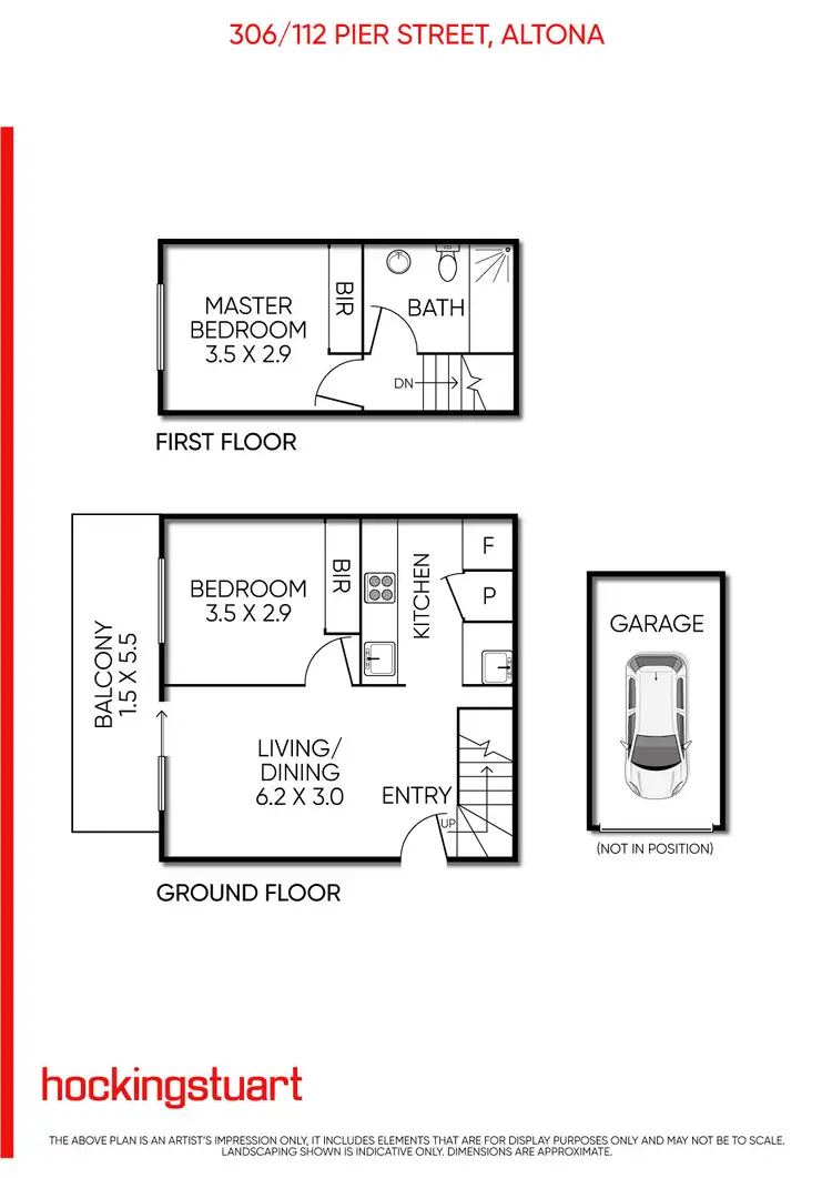 Floorplan of Homely apartment listing, 306/112 Pier Street, Altona VIC 3018