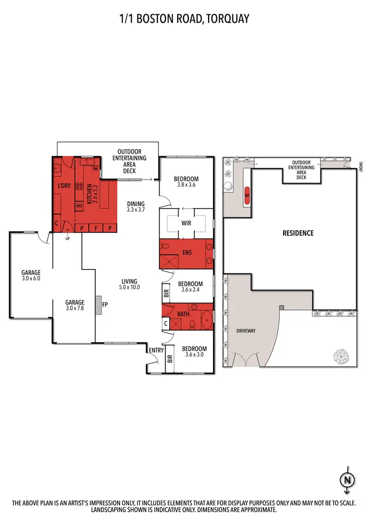 Floorplan of Homely house listing, 1/1 Boston Road, Torquay VIC 3228