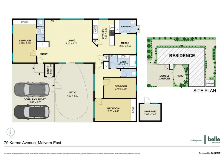 Floorplan of Homely townhouse listing, 79 Karma Avenue, Malvern East VIC 3145