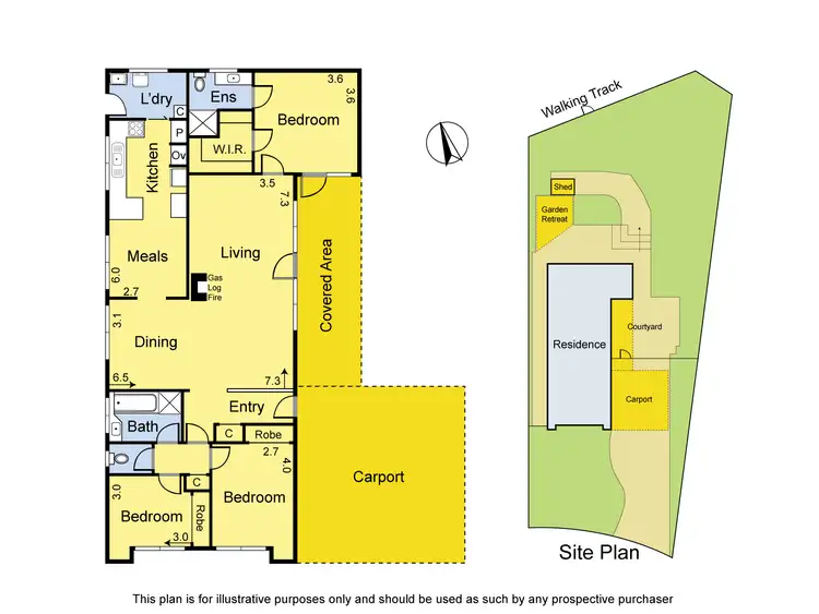 Floorplan of Homely house listing, 8 Omaru Rise, Greensborough VIC 3088