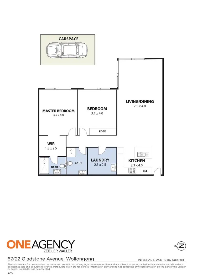Floorplan of Homely apartment listing, 67/22 Gladstone Avenue, Wollongong NSW 2500