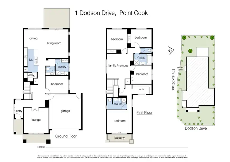 Floorplan of Homely house listing, 1 Dodson Drive, Point Cook VIC 3030