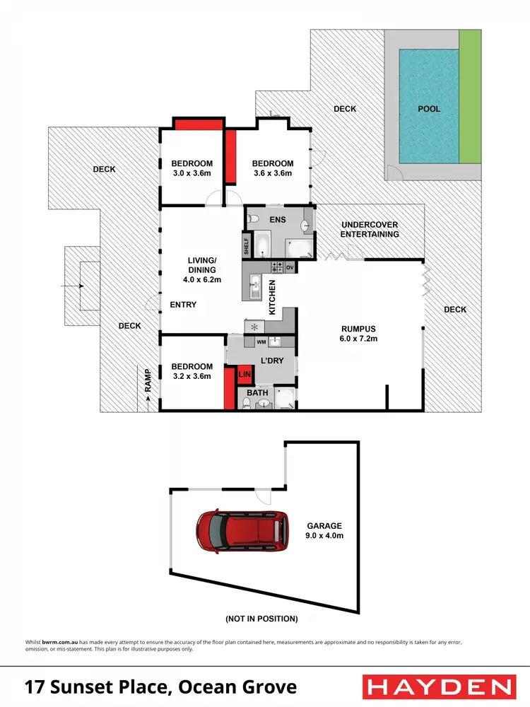 Floorplan of Homely house listing, 17 Sunset Place, Ocean Grove VIC 3226