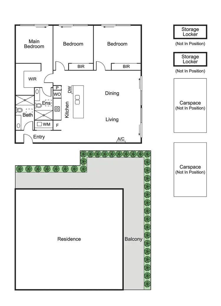 Floorplan of Homely apartment listing, 301/3-9 Elliott Avenue, Carnegie VIC 3163