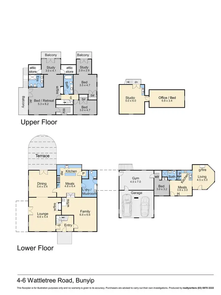 Floorplan of Homely rural property listing, 4-6 Wattletree Road, Bunyip VIC 3815