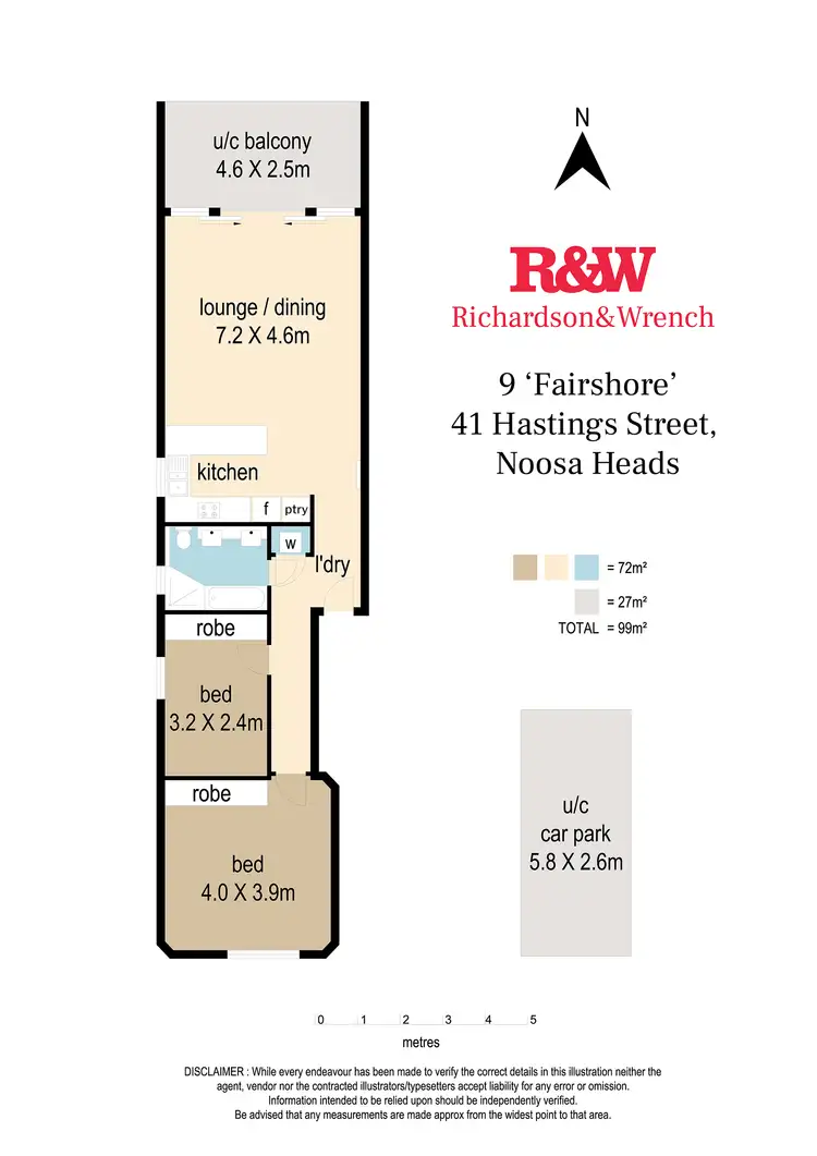 Floorplan of Homely apartment listing, 9/41 Hastings Street, Noosa Heads QLD 4567