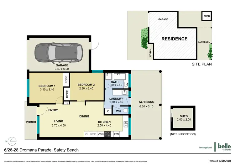 Floorplan of Homely unit listing, 6/26-28 Dromana Parade, Safety Beach VIC 3936