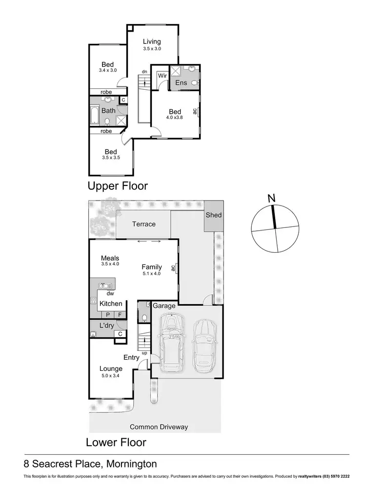 Floorplan of Homely townhouse listing, 8 Seacrest Place, Mount Martha VIC 3934