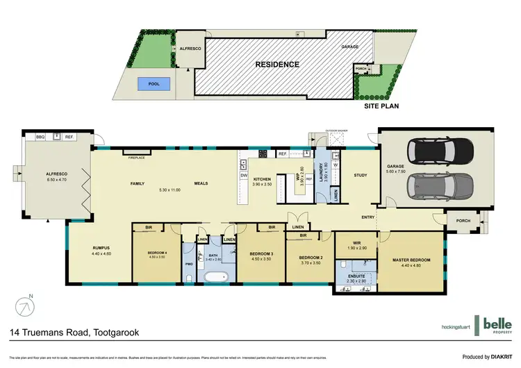 Floorplan of Homely house listing, 14 Truemans Road, Tootgarook VIC 3941