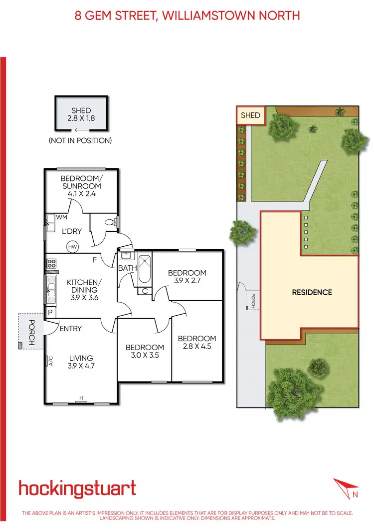 Floorplan of Homely house listing, 8 Gem Street, Williamstown VIC 3016