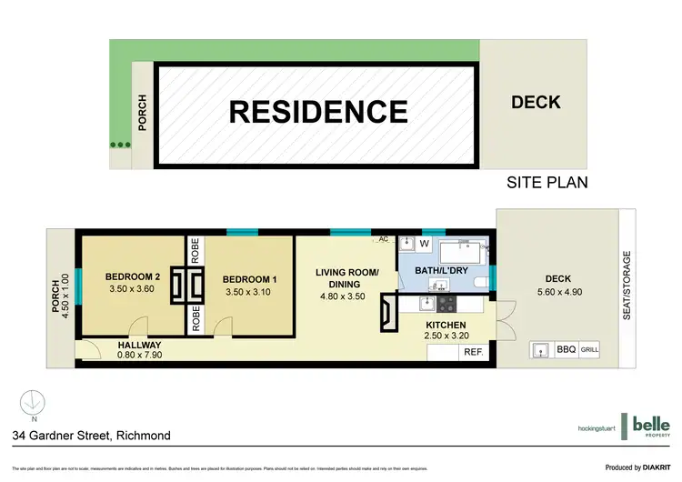 Floorplan of Homely house listing, 34 Gardner Street, Richmond VIC 3121
