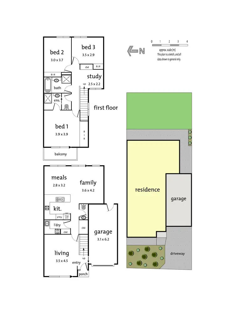 Floorplan of Homely townhouse listing, 46 Madison Boulevard, Mitcham VIC 3132