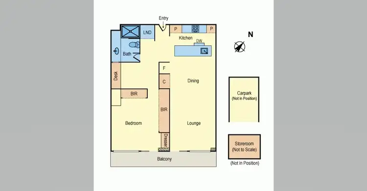Floorplan of Homely apartment listing, 211/6 Victoria Street, St Kilda VIC 3182