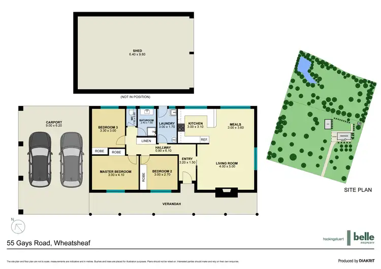 Floorplan of Homely land listing, 55 Gays Road, Wheatsheaf VIC 3461