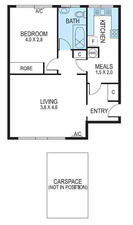 Floorplan of Homely apartment listing, 12/57 Adams Street, South Yarra VIC 3141
