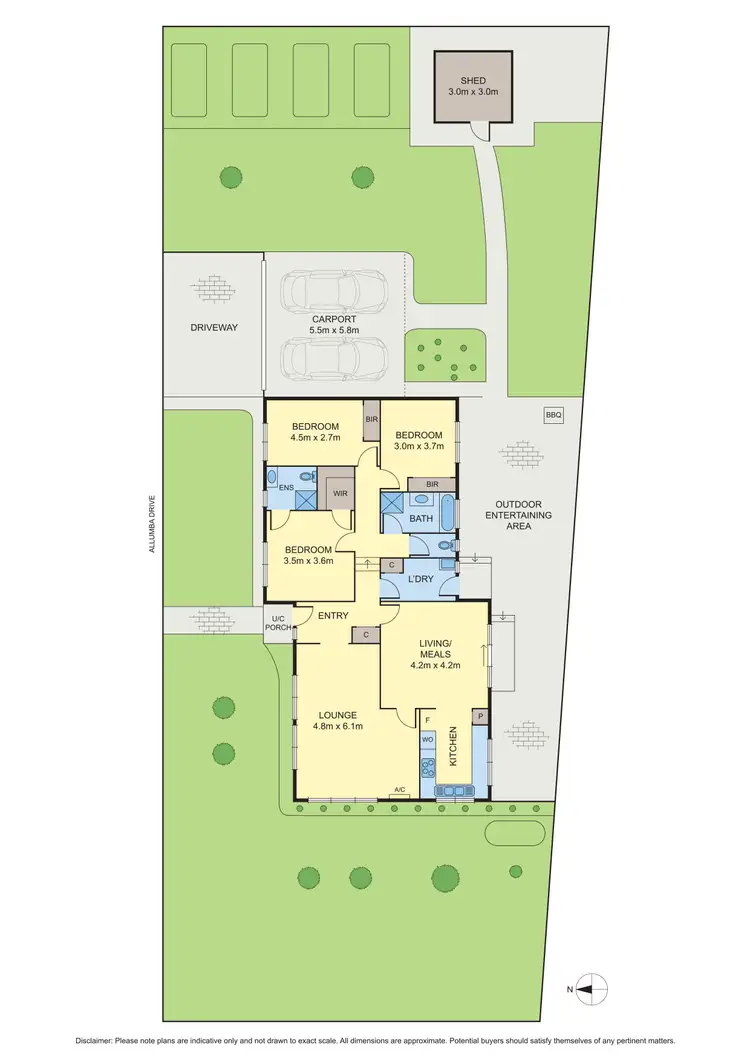Floorplan of Homely house listing, 204 Beales Road, St Helena VIC 3088