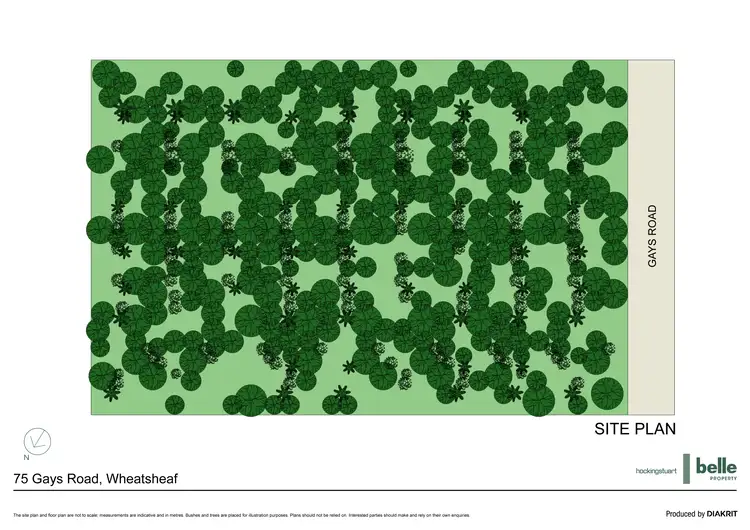Floorplan of Homely land listing, 75 Gays Road, Wheatsheaf VIC 3461