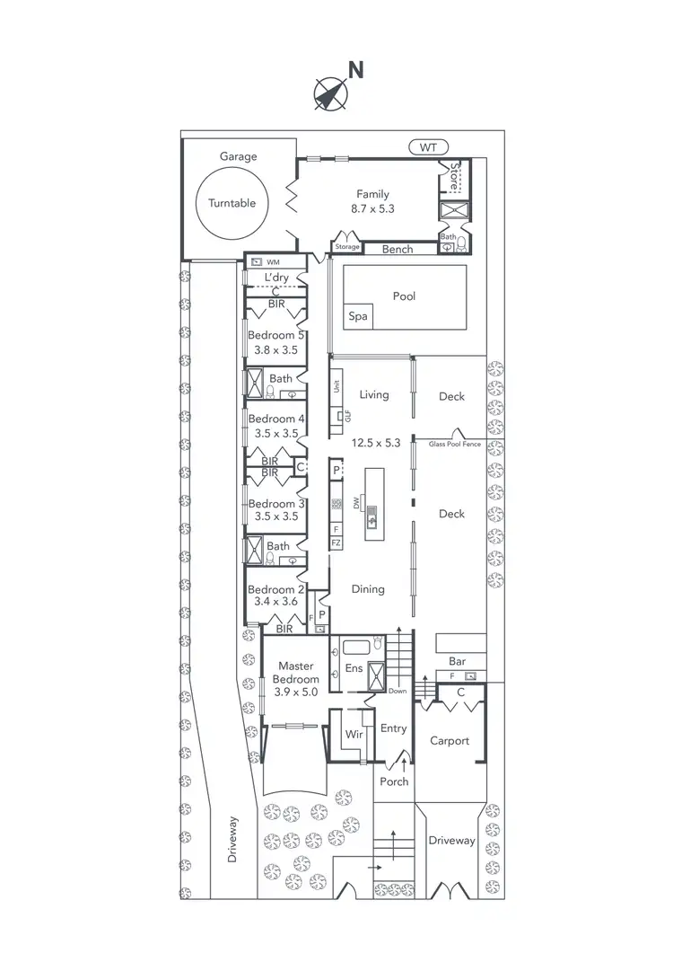 Floorplan of Homely house listing, 190 Ocean Beach Road, Sorrento VIC 3943