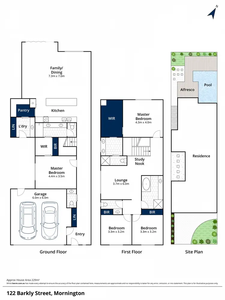 Floorplan of Homely townhouse listing, 122 Barkly Street, Mornington VIC 3931