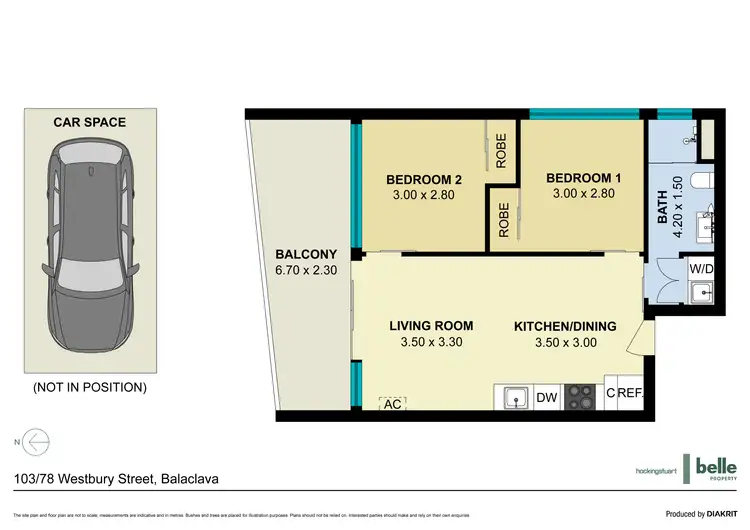 Floorplan of Homely apartment listing, 103/78 Westbury Street, Balaclava VIC 3183