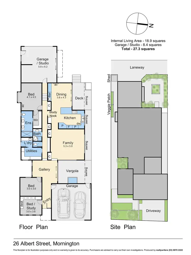 Floorplan of Homely house listing, 26 Albert Street, Mornington VIC 3931