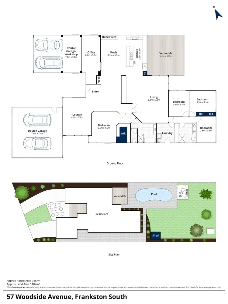 Floorplan of Homely house listing, 57 Woodside Avenue, Frankston South VIC 3199