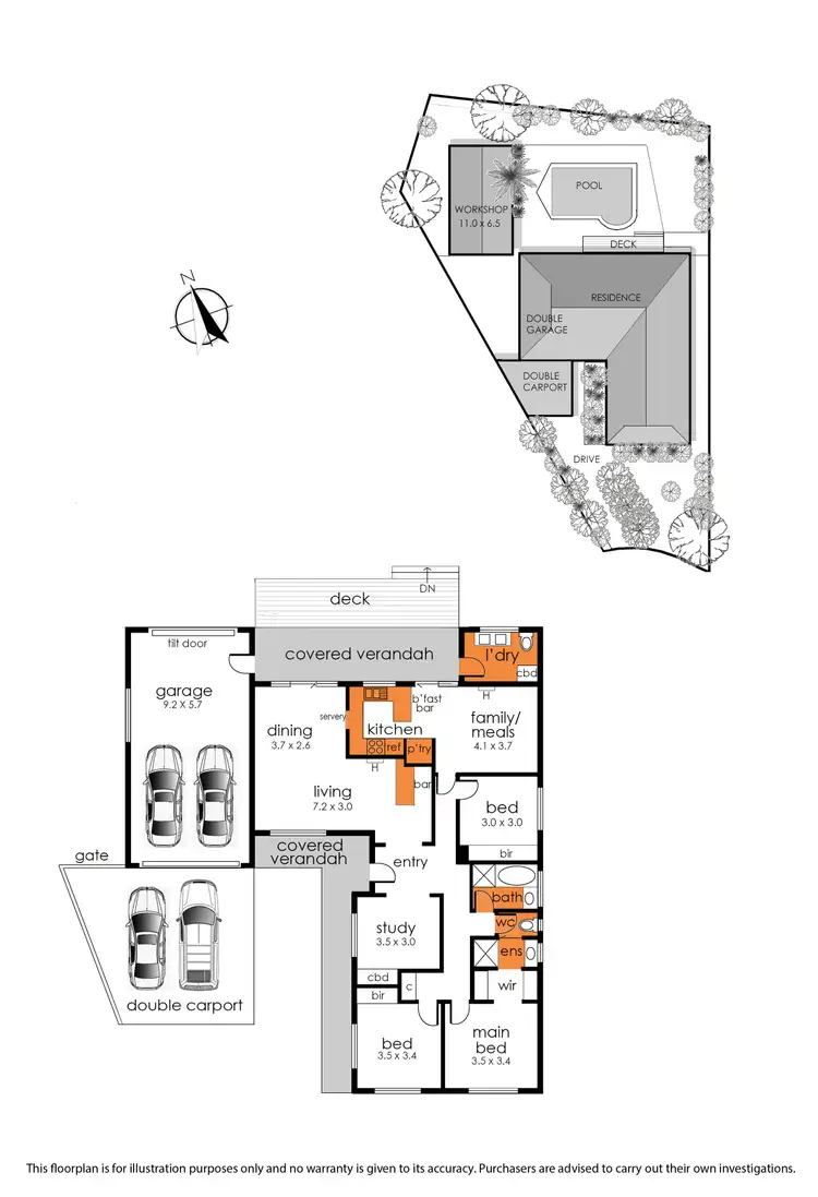 Floorplan of Homely house listing, 5 Leicester Court, Somerville VIC 3912