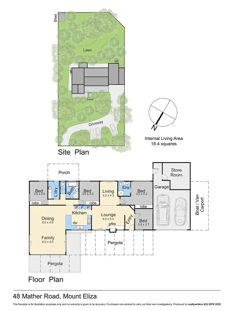 Floorplan of Homely house listing, 48 Mather Road, Mount Eliza VIC 3930