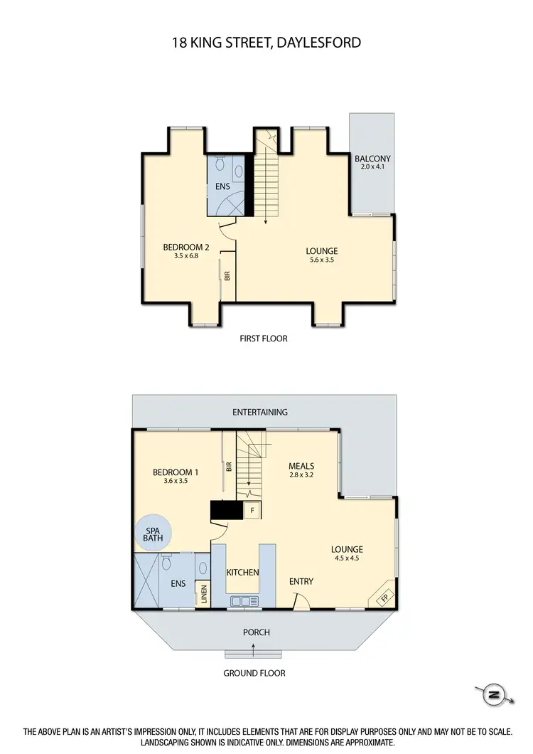 Floorplan of Homely house listing, 18 King Street, Daylesford VIC 3460