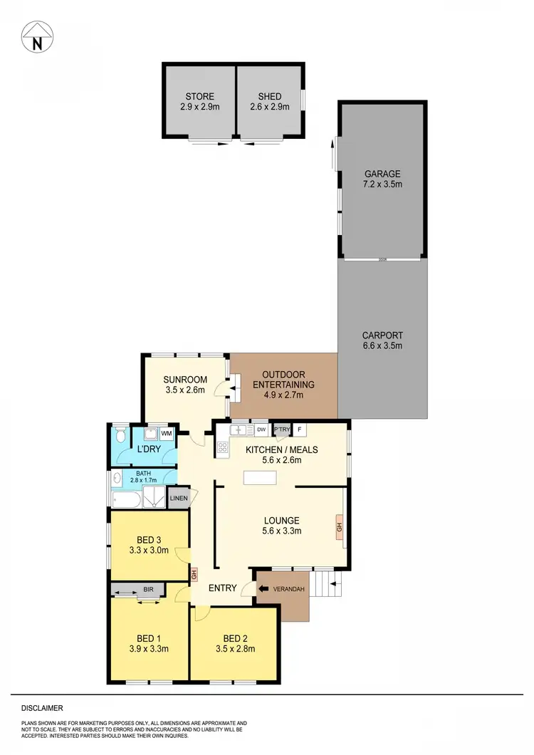 Floorplan of Homely house listing, 355 Forest Street, Wendouree VIC 3355