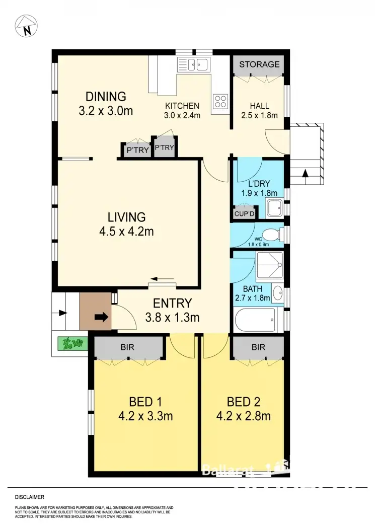 Floorplan of Homely house listing, 4 Ivanhoe Street, Wendouree VIC 3355