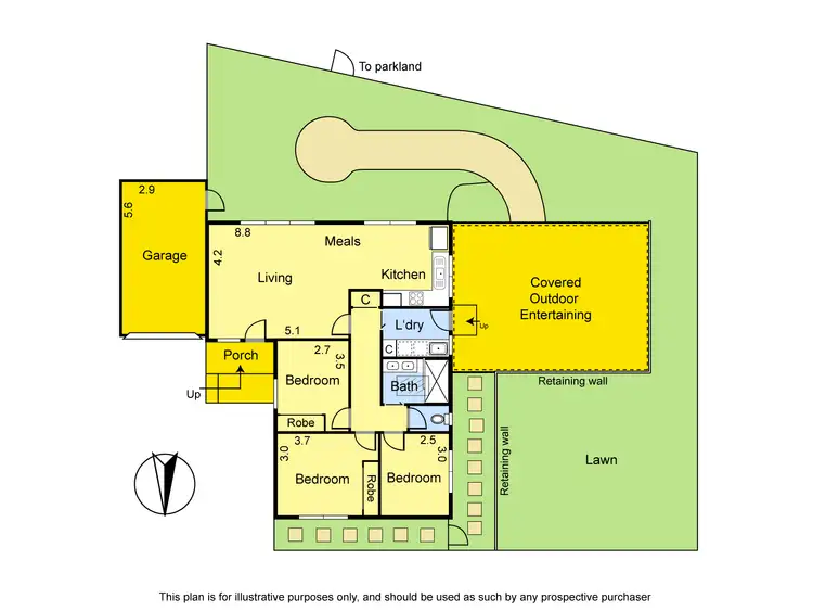 Floorplan of Homely unit listing, 3/8 Ulmara Place, Greensborough VIC 3088