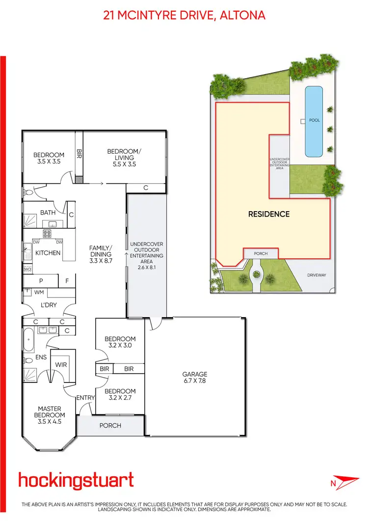 Floorplan of Homely house listing, 21 Mcintyre Drive, Altona VIC 3018