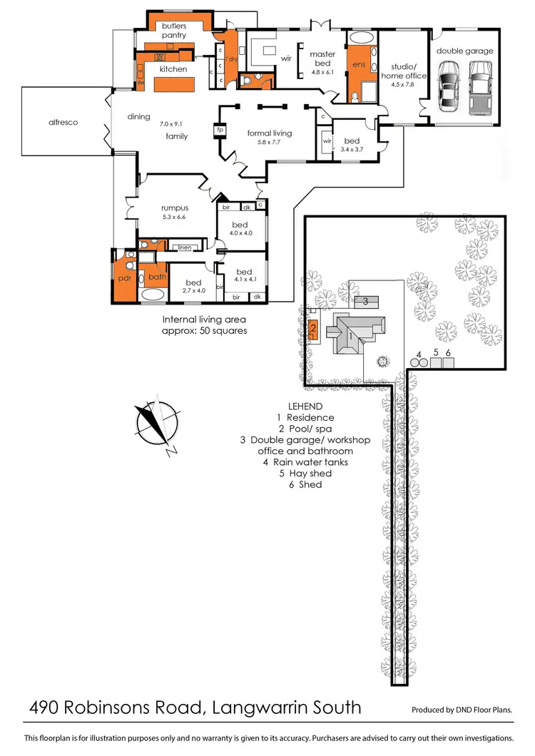 Floorplan of Homely rural property listing, 490 Robinsons Road, Langwarrin South VIC 3911