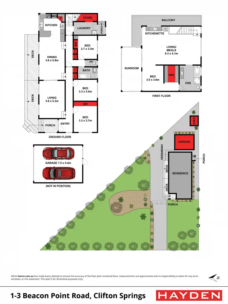 Floorplan of Homely house listing, 1-3 Beacon Point Road, Clifton Springs VIC 3222