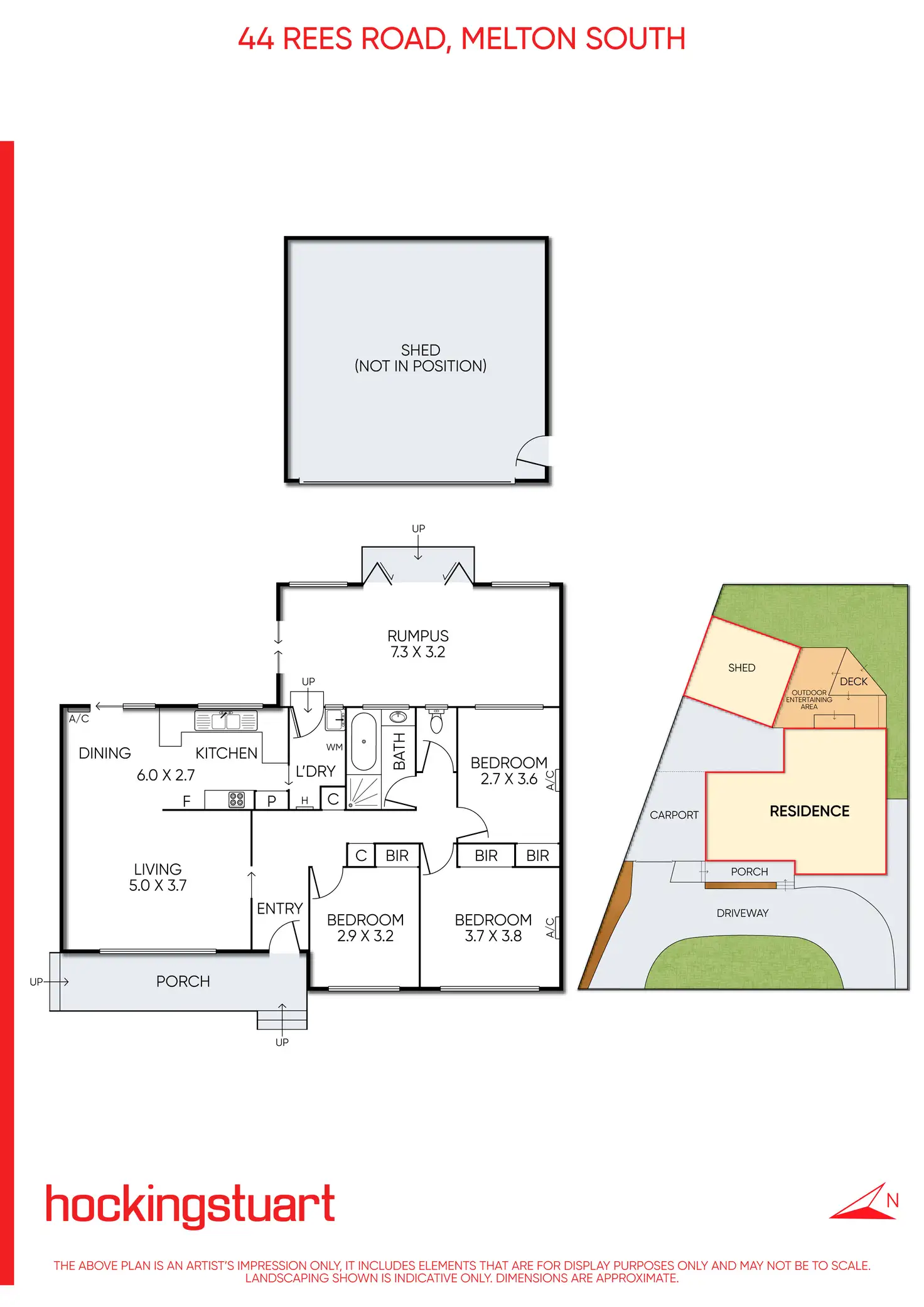 Floorplan of Homely house listing, 44 Rees Road, Melton South VIC 3338
