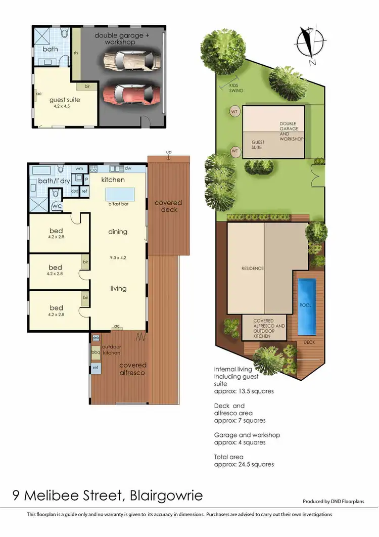 Floorplan of Homely house listing, 9 Melibee Street, Blairgowrie VIC 3942